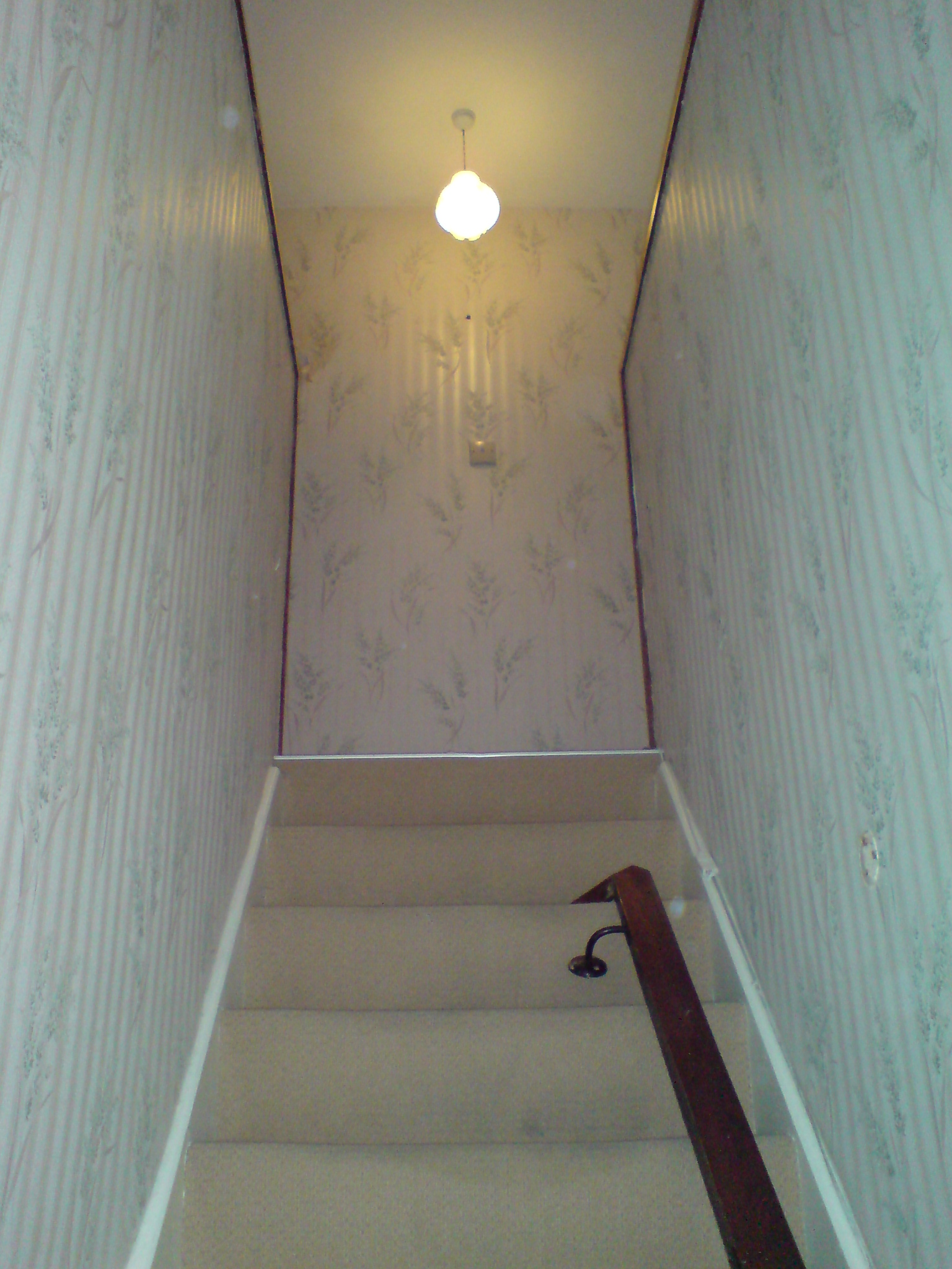 Hallway stairs before